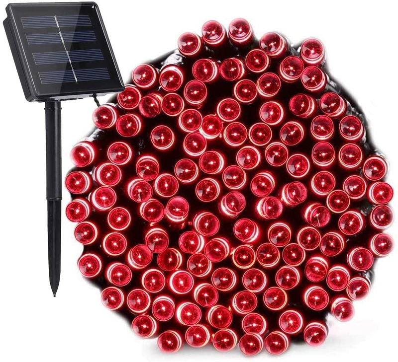 Toodour Solar Christmas Lights, 2 Packs 72ft 200 LED 8 Modes Solar String Lights, Waterproof Solar Outdoor Christmas Lights for Garden, Patio, Fence, Balcony, Christmas Tree Decorations (Multicolor) Home & Garden > Decor > Seasonal & Holiday Decorations& Garden > Decor > Seasonal & Holiday Decorations Toodour Red 72ft 
