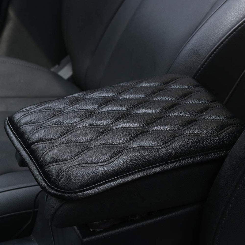 SUHU Auto Center Console Cover Pad Universal Fit for SUV/ Truck/ Car, Waterproof Car Armrest Seat Box Cover, Leather Auto Armrest Cover Vehicles & Parts > Vehicle Parts & Accessories > Motor Vehicle Parts > Motor Vehicle Seating Mioloe   