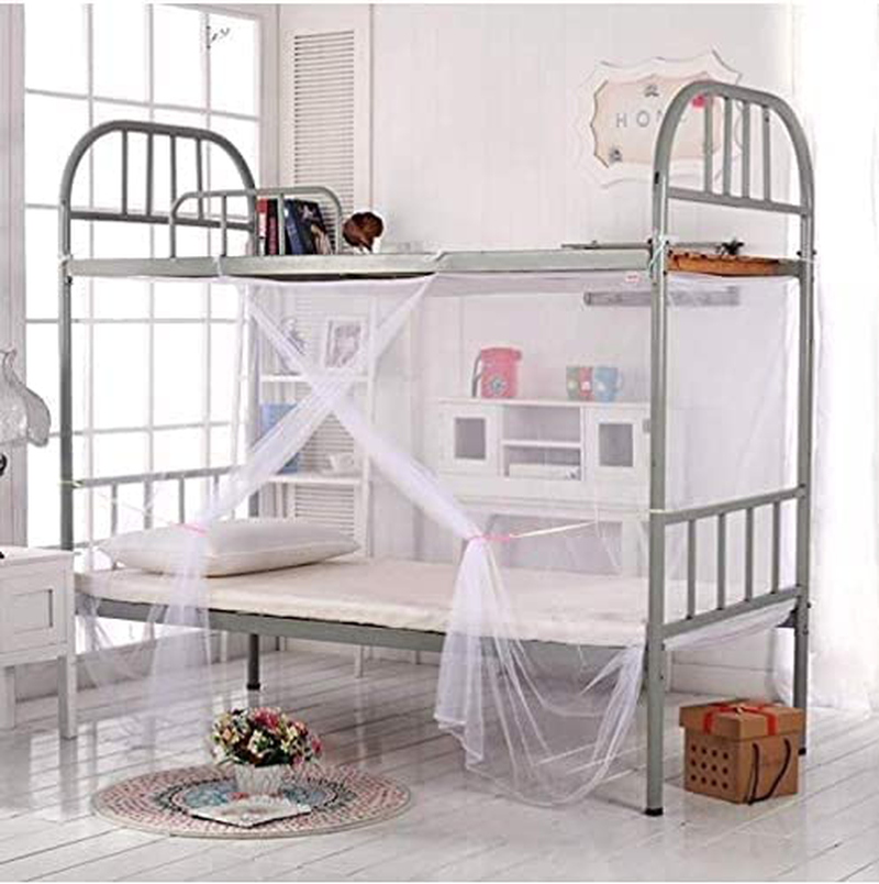 Qubanda Dorm Home Bunk Nets Bed Curtains Cloth Bed Canopy Blackout Students Curtain Shading Nets Breathable Dustproof Single Sleeper (A-White, 1 Mosquito Net (35.476.8IN)) Sporting Goods > Outdoor Recreation > Camping & Hiking > Mosquito Nets & Insect Screens Qubanda   