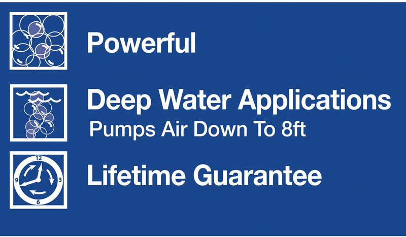 Tetra Whisper Air Pump for Deep Water Applications