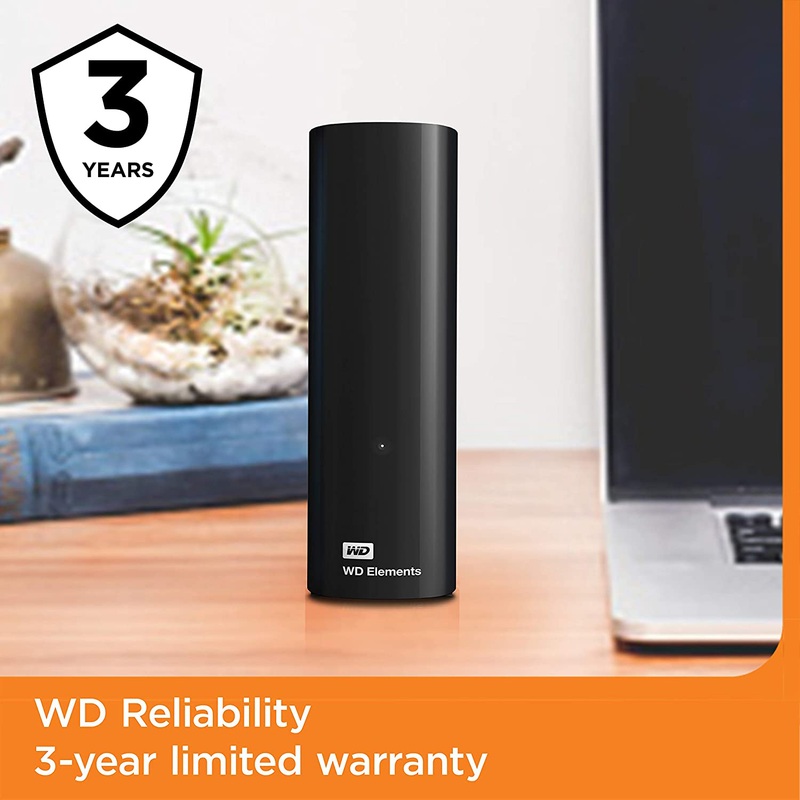 WD 6TB Elements Desktop Hard Drive HDD, USB 3.0, Compatible with PC, Mac, PS4 & Xbox - WDBWLG0060HBK-NESN Electronics > Electronics Accessories > Computer Components > Storage Devices > Hard Drives Western Digital   