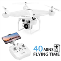 Drone with Camera for Adults,1080P HD Camera Drones for Beginners with Gravity Sensor, Altitude Hold, Headless Mode, 3D Flip, 40Mins Flight Time RC Quadcopter with 2 Batteries… Cameras & Optics > Cameras > Film Cameras JJRC White  