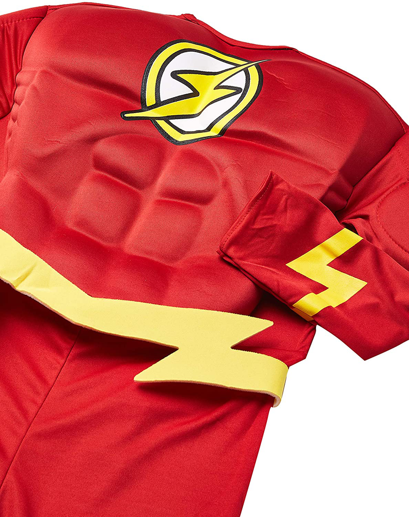 Rubie's DC Comics Deluxe Muscle Chest The Flash Child's Costume, Medium