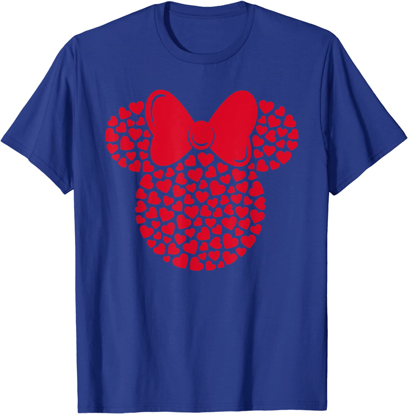 Disney Minnie Mouse Icon Filled with Hearts T-Shirt Home & Garden > Decor > Seasonal & Holiday Decorations Disney   