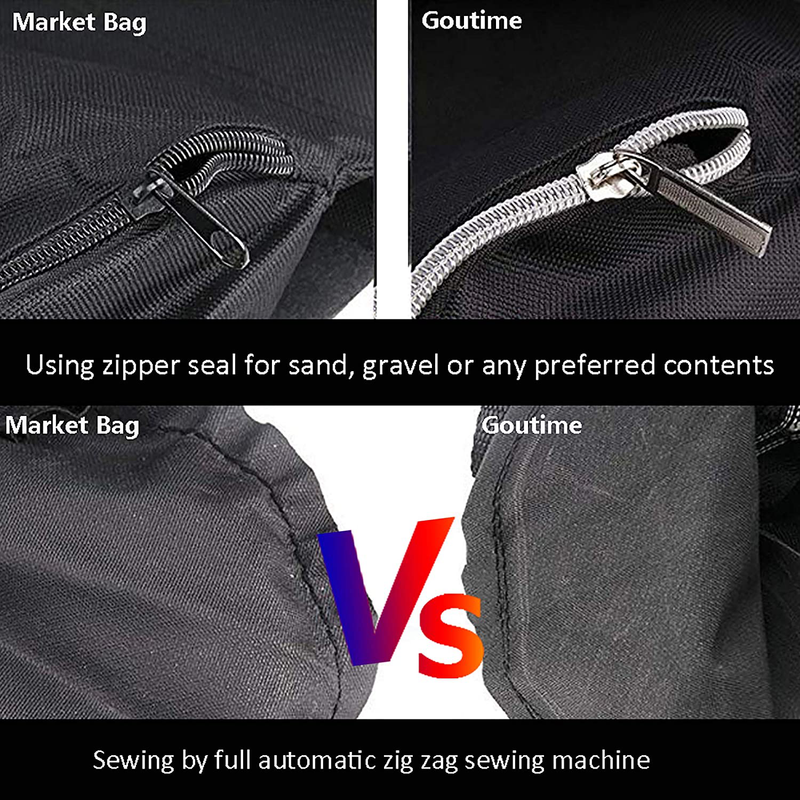 Goutime Canopy Weight Bags 4 x 40 lb for Pop Up Canopy Tent Legs, Gazebo Sand Bag Weights, Set of 4 Black (Upgraded) Home & Garden > Lawn & Garden > Outdoor Living > Outdoor Structures > Canopies & Gazebos GOUTIME   