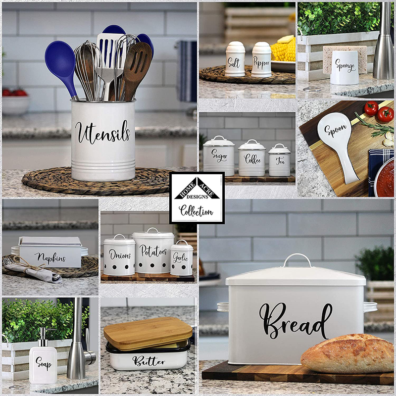 Home Acre Designs Collection-Onion Storage-Potato Storage-Garlic Keeper-Farmhouse Kitchen Decor-Set Of 3-Canister Sets for Kitchen Counter-Pantry Storage-Onion Keeper-Potato Bin-Kitchen Counter Decor Home & Garden > Decor > Seasonal & Holiday Decorations Home Acre Designs   