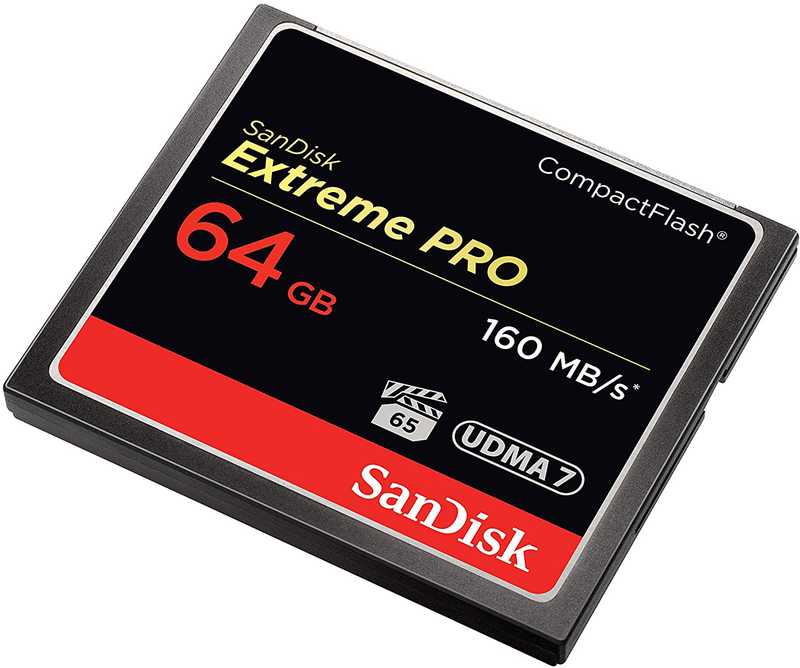 SanDisk Extreme PRO 64GB Compact Flash Memory Card UDMA 7 Speed Up To 160MB/s - SDCFXPS-064G-X46 Electronics > Electronics Accessories > Memory > Flash Memory > Flash Memory Cards SanDisk   