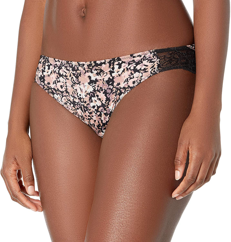 Maidenform Women's Comfort Devotion Lace Back Tanga Panty Apparel & Accessories > Clothing > Underwear & Socks > Underwear Maidenform Abstract Floral Print/Black 7 