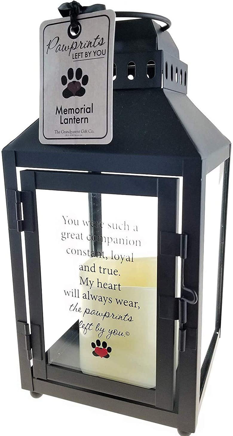 Pawprints Left by You Memorial Gifts Pawprint Left Metal Lantern, Black Home & Garden > Decor > Home Fragrance Accessories > Candle Holders Pawprints Left by You Memorial Gifts Default Title  