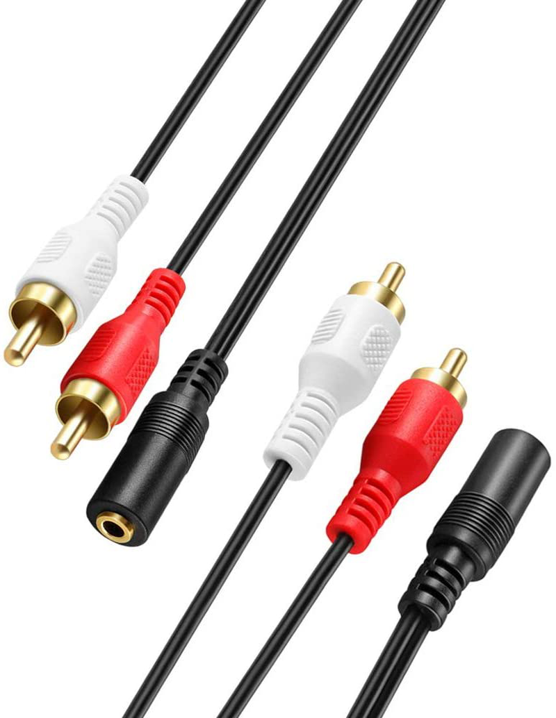Padarsey RCA 10FT Audio/Video Composite Cable DVD/VCR/SAT Yellow/White/red connectors 3 Male to 3 Male Electronics > Electronics Accessories > Cables > Audio & Video Cables Padarsey 3.5mm Female to 2Rca Male  