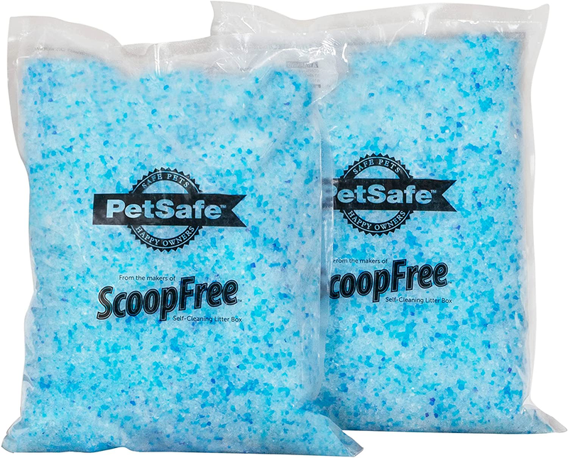 PetSafe ScoopFree Premium Crystal Non-Clumping Cat Litter - Fresh, Low-Tracking Odor Control - 2-Pack Refills, 4.5 lb per Pack (9 lb Total) - Original Blue, Lavender or Non-Scented Animals & Pet Supplies > Pet Supplies > Cat Supplies > Cat Litter PetSafe Original  