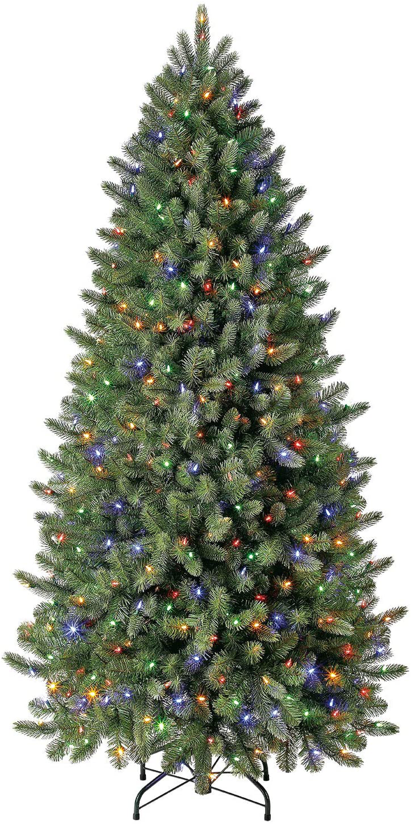 Evergreen Classics 9 ft Pre-Lit Vermont Spruce Quick Set Artificial Christmas Tree, Remote-Controlled Color-Changing LED Lights Home & Garden > Decor > Seasonal & Holiday Decorations > Christmas Tree Stands Evergreen classics 6.5 ft  