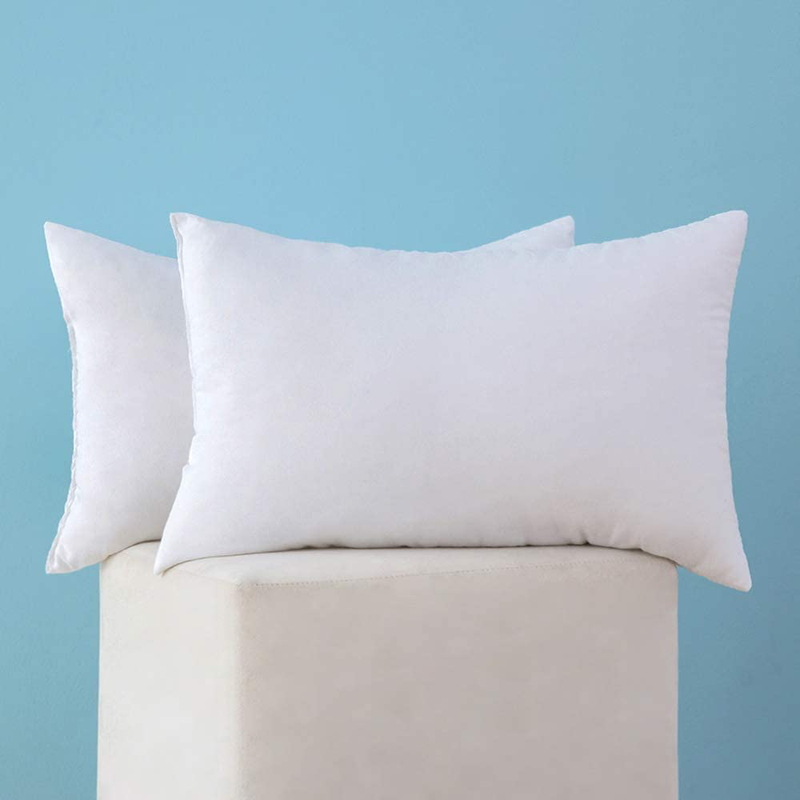 MIULEE Set of 2 Throw Pillow Inserts Hypoallergenic Premium Pillow Stuffer Rectangle Form for Decorative Cushion Bed Couch Sofa 12x20 Inch Home & Garden > Decor > Chair & Sofa Cushions MIULEE 2 12''x20'' 