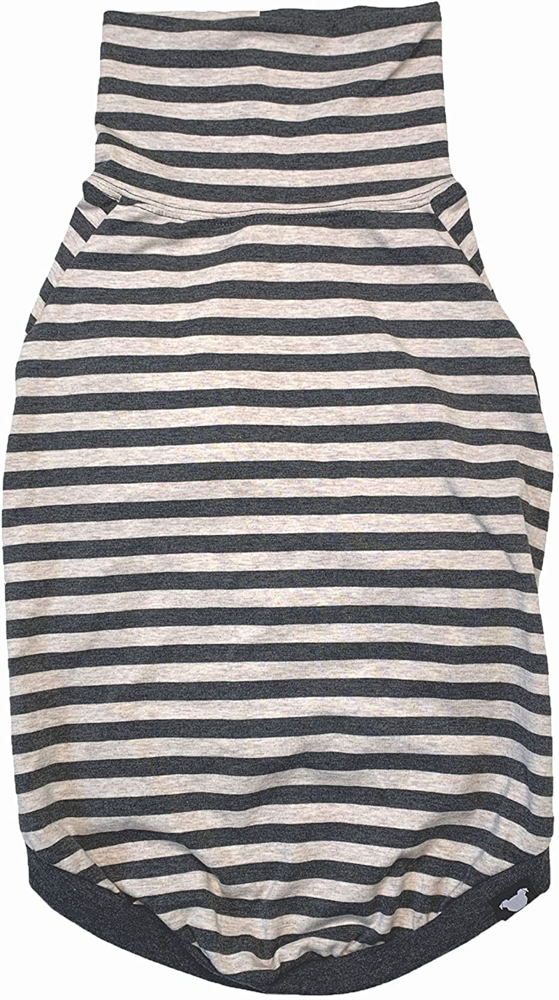Tooth & Honey Big Dog Stripe Shirt Pullover Full Belly Coverage (Large)