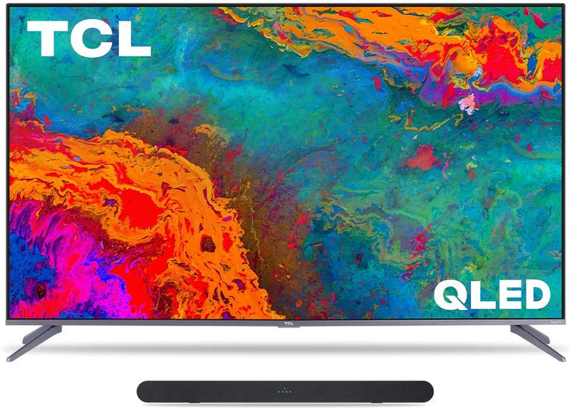 TCL 50-inch 5-Series 4K UHD Dolby Vision HDR QLED Roku Smart TV - 50S535, 2021 Model Electronics > Video > Televisions TCL TV with Alto 6 Sound Bar 65-Inch 