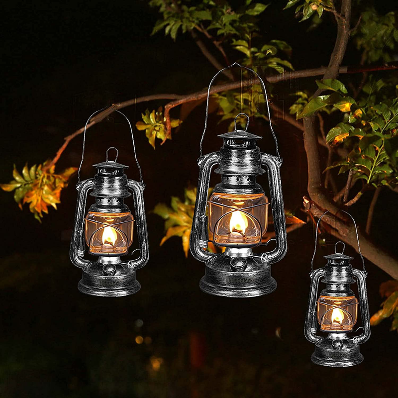 Kerosene Oil Lantern for Indoor Use,1 Oil Lamp and 1 Roll of Wick, Retro Hurricane Oil Lantern for Home Emergency Use (9.45inch Tall) Home & Garden > Lighting Accessories > Oil Lamp Fuel Igtazy   