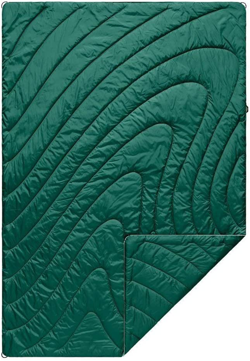 Rumpl The Original Puffy | Printed Outdoor Camping Blanket for Traveling, Picnics, Beach Trips, Concerts | Geo, 1-Person Home & Garden > Lawn & Garden > Outdoor Living > Outdoor Blankets > Picnic Blankets Rumpl Zephyr Green  