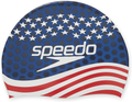 Speedo Unisex-Adult Swim Cap Silicone Sporting Goods > Outdoor Recreation > Boating & Water Sports > Swimming > Swim Caps Speedo Blue/Red/White  