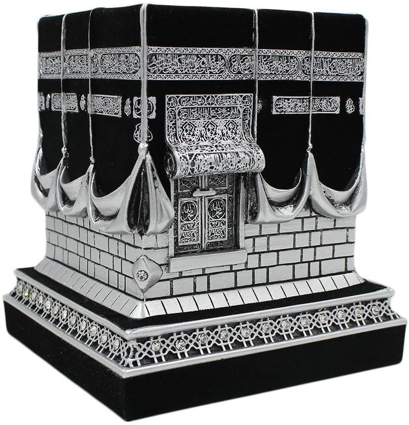 Home Table Decor Kaba Replica Model Showpiece Bookend Eid Gift (Large, Gold) Home & Garden > Decor > Seasonal & Holiday Decorations Gunes Silver Large 