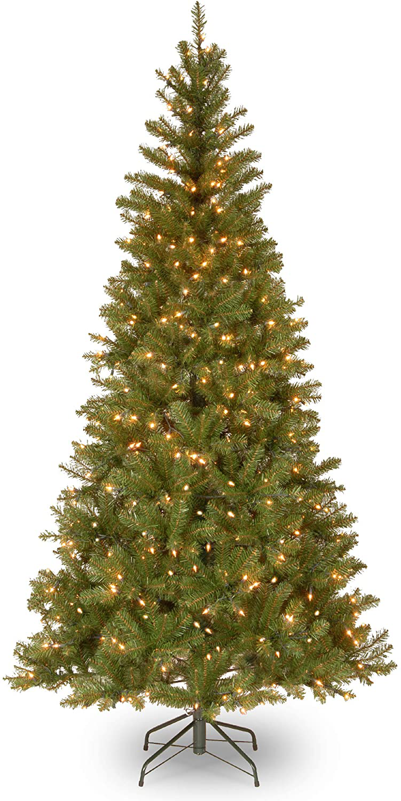 National Tree Company Pre-lit Artificial Christmas Tree | Includes Pre-strung White Lights and Stand | Aspen Spruce - 7 ft Home & Garden > Decor > Seasonal & Holiday Decorations > Christmas Tree Stands National Tree Company 7 ft  