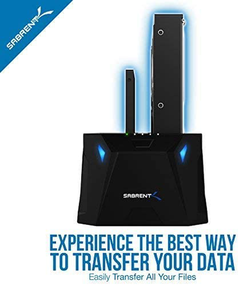 Sabrent USB 3.0 to SATA I/II/III Dual Bay External Hard Drive Docking Station for 2.5 or 3.5in HDD, SSD with Hard Drive Duplicator/Cloner Function [10TB Support] (EC-HD2B) Electronics > Electronics Accessories > Computer Components > Storage Devices > Hard Drive Accessories > Hard Drive Enclosures & Mounts SABRENT   