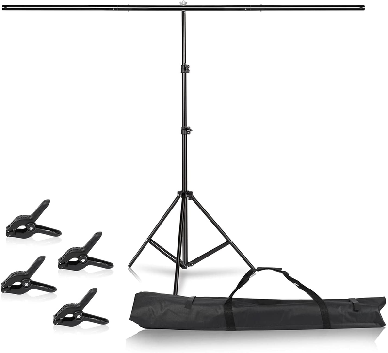 T-Shaped Background Stand, 6.5x5ft/2x1.5m Portable Background Support System, Height Adjustable, Used for Photography Studio Shooting Cameras & Optics > Photography > Lighting & Studio Walk Fly 6.5x6.5ft - SET1  