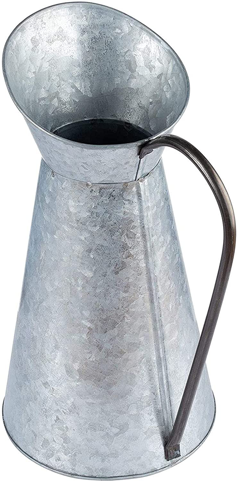 Juvale Rustic Galvanized Vase with Handle, Watering Can for Home Decor (12 Inches) Home & Garden > Decor > Vases Juvale   