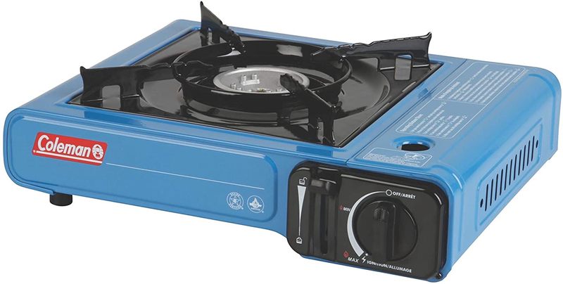 Coleman Portable Butane Stove with Carrying Case  Coleman Blue  