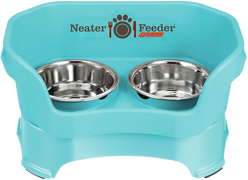 Neater Pet Brands - Neater Feeder Deluxe Dog and Cat Variations and Colors Animals & Pet Supplies > Pet Supplies > Dog Supplies Neater Pet Brands Aquamarine Medium 