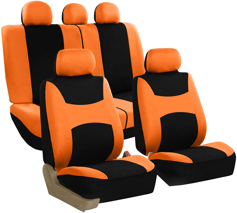 FH Group FB030MINT115 full seat cover (Side Airbag Compatible with Split Bench Mint) Vehicles & Parts > Vehicle Parts & Accessories > Motor Vehicle Parts > Motor Vehicle Seating ‎FH Group Orange  