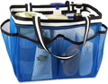 Ocim Extra Large Mesh Shower Caddy Basket Dorm Bathroom Essentials - Portable Shower Caddy Tote Bag for College, Camping, Gym, Beach, Pool - Black Sporting Goods > Outdoor Recreation > Camping & Hiking > Portable Toilets & Showers Ocim Blue  