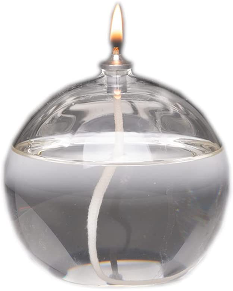 Firefly Refillable Liquid Bliss Petite Round Glass Oil Candle - Sturdy Borosillicate Glass - Eco Friendly Home & Garden > Lighting Accessories > Oil Lamp Fuel Firefly Large  