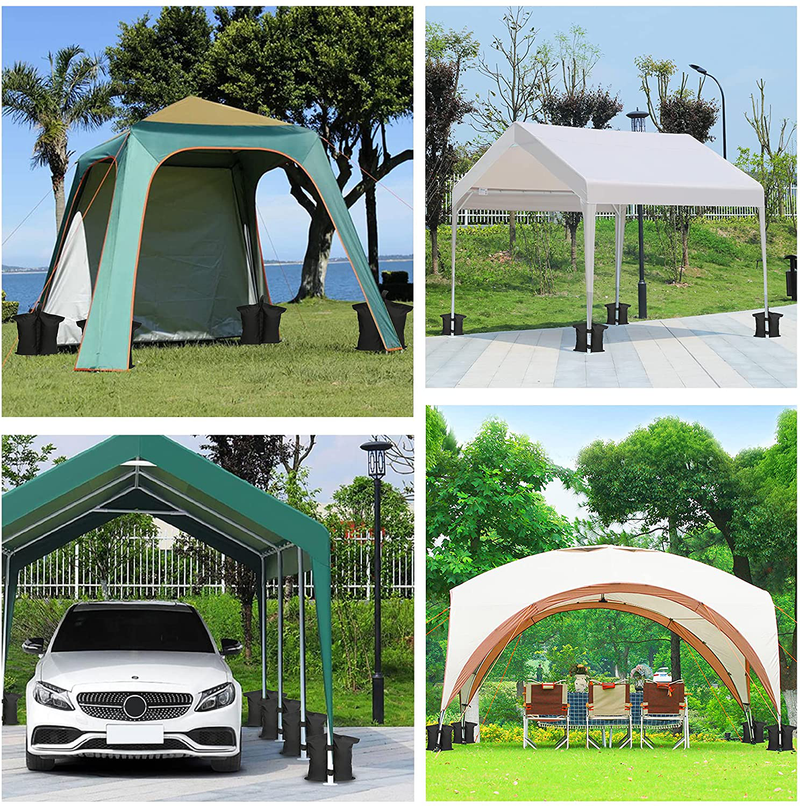 Misscat Canopy Weights Set of 4, Sand Bags for Canopy Legs, Tent Weights for Legs, Heavy Duty Gazebo Weights Sandbags for Patio Umbrella Base, Outdoor Curtain, Pop Up Tent, Sun Shelter, Pool Ladder Home & Garden > Lawn & Garden > Outdoor Living > Outdoor Structures > Canopies & Gazebos Misscat   
