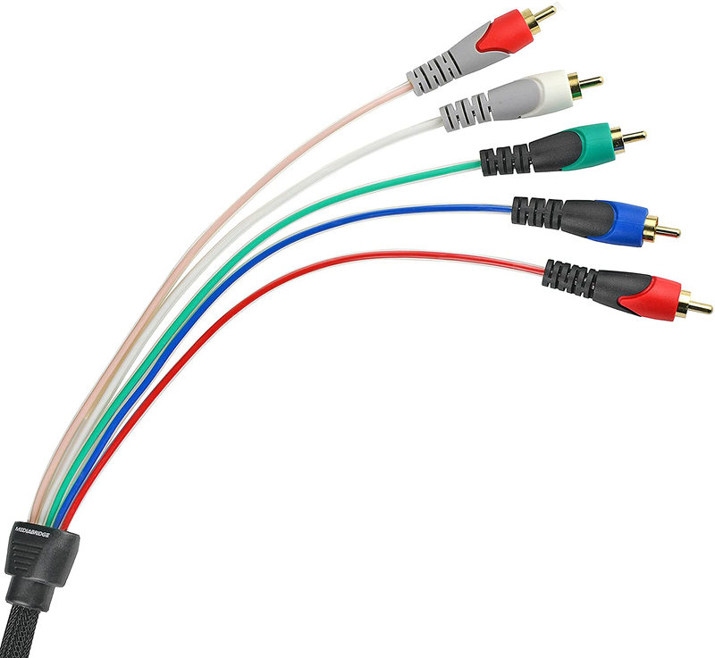 Mediabridge Component Video Cables with Audio (6 Feet) - Gold Plated RCA to RCA - Supports 1080i Electronics > Electronics Accessories > Cables > Audio & Video Cables Mediabridge   