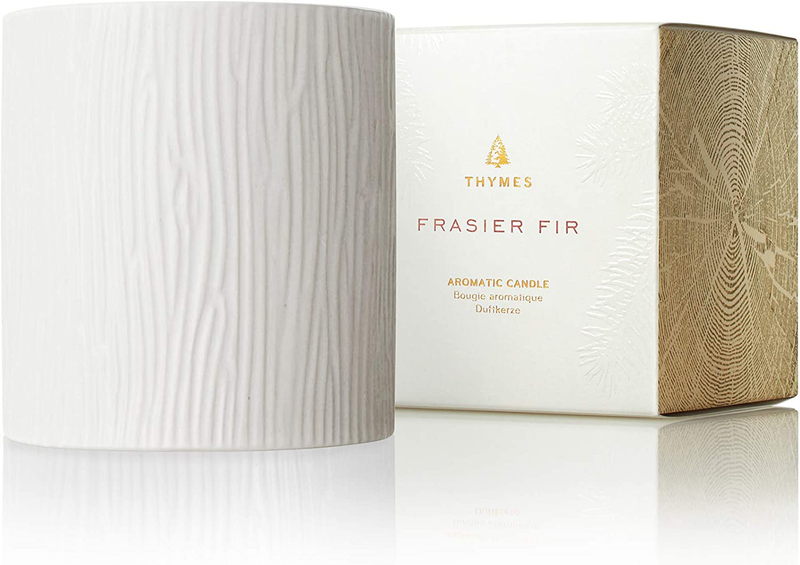 Thymes Gilded Ceramic Candle - 11 Oz - Frasier Fir Home & Garden > Decor > Home Fragrances > Candles Thymes Default Title  