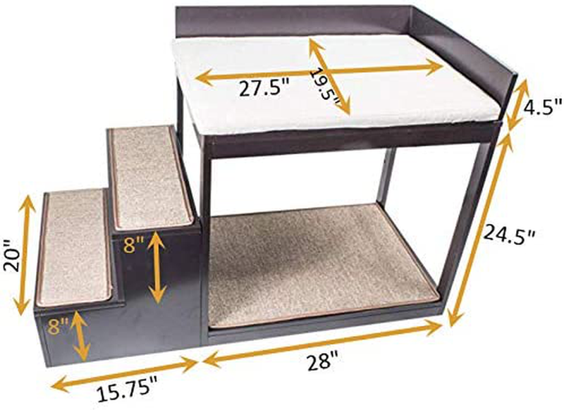 Penn-Plax Buddy Bunk - Multi-Level Bed and Step System for Dogs and Cats Animals & Pet Supplies > Pet Supplies > Cat Supplies > Cat Beds Penn Plax   