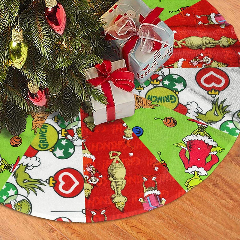 Christmas Tree Skirt, Christmas Decorations Xmas Party Supplies Holiday Tree Ornament for Gift 36 inches Home & Garden > Decor > Seasonal & Holiday Decorations > Christmas Tree Skirts RIEDIOVS   
