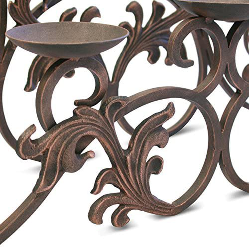 Pilgrim Home and Hearth 17504 Venice Candelabra Candle Holder, Distressed Bronze Home & Garden > Decor > Home Fragrance Accessories > Candle Holders Pilgrim Home and Hearth   