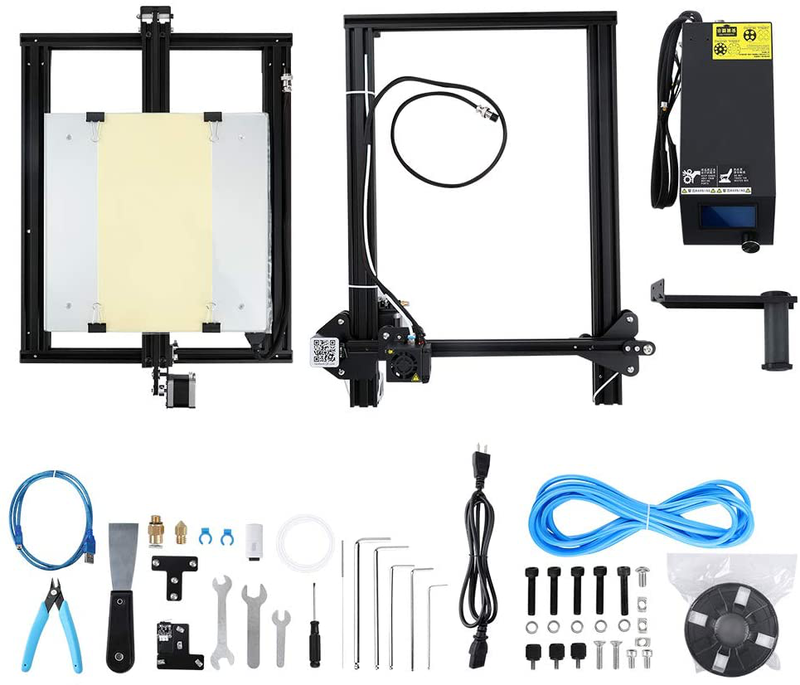 Creality Open Source CR-10 3D Printer All Metal Frame 12x12x15.5 Inch Build Volume and Heated Bed Includes Glass Bed (Black) Electronics > Print, Copy, Scan & Fax > 3D Printers Creality 3D   