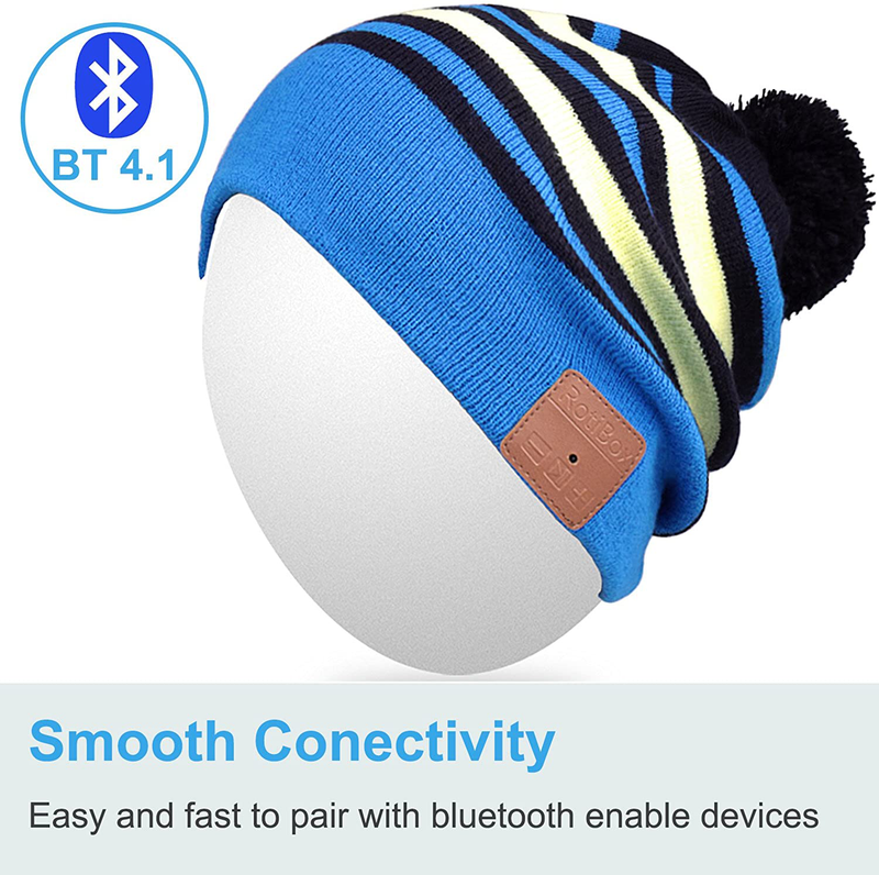 Rotibox Bluetooth Beanie Hat Wireless Headphone for Outdoor Sports Xmas Gifts  Rotibox   