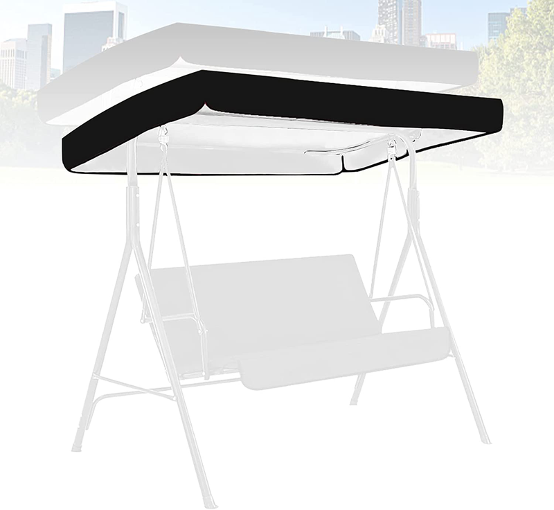 Patio Swing Canopy Replacement, Swing Replacement Canopy Cover, Waterproof Outdoor Swing Cover, Outdoor Courtyard Swing Canopy Ceiling Cover Sun Shelters Swing Cover (Black) Home & Garden > Lawn & Garden > Outdoor Living > Porch Swings Broadsheet Default Title  