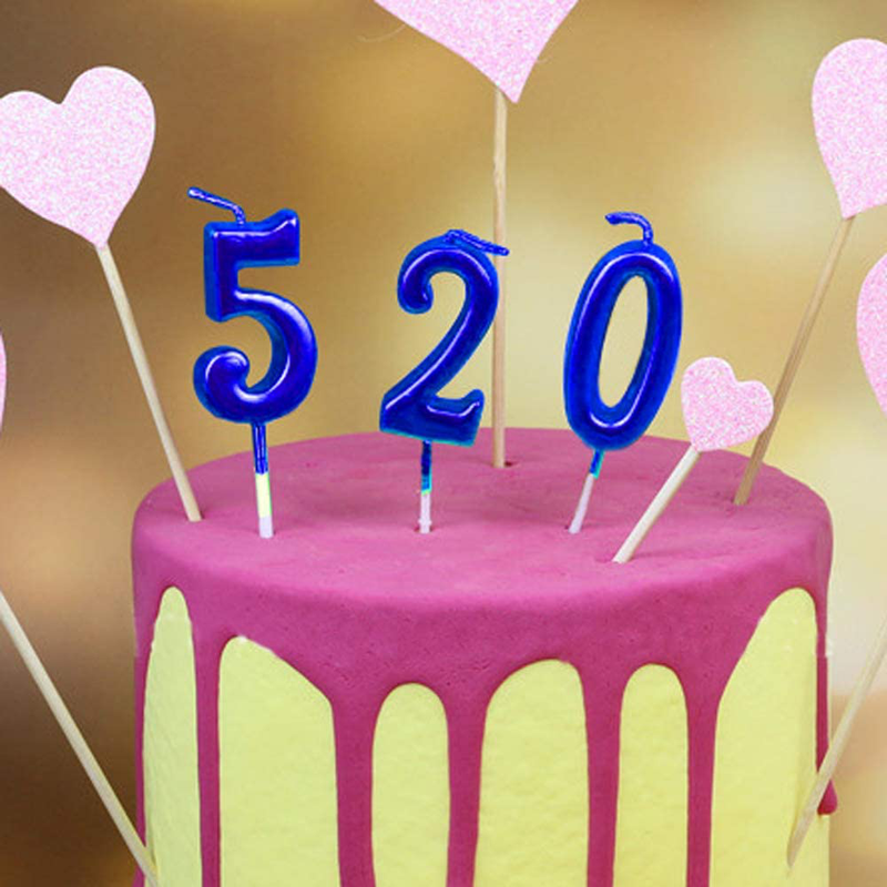 NEWCANDLE Blue Birthday Candles 3 Candle 3rd Three Years Cake Bady Roman Numberal Cool Number Candle No 30 31 32 33 34 35 36 37 38 39 Home & Garden > Decor > Home Fragrances > Candles NEWCANDLE   