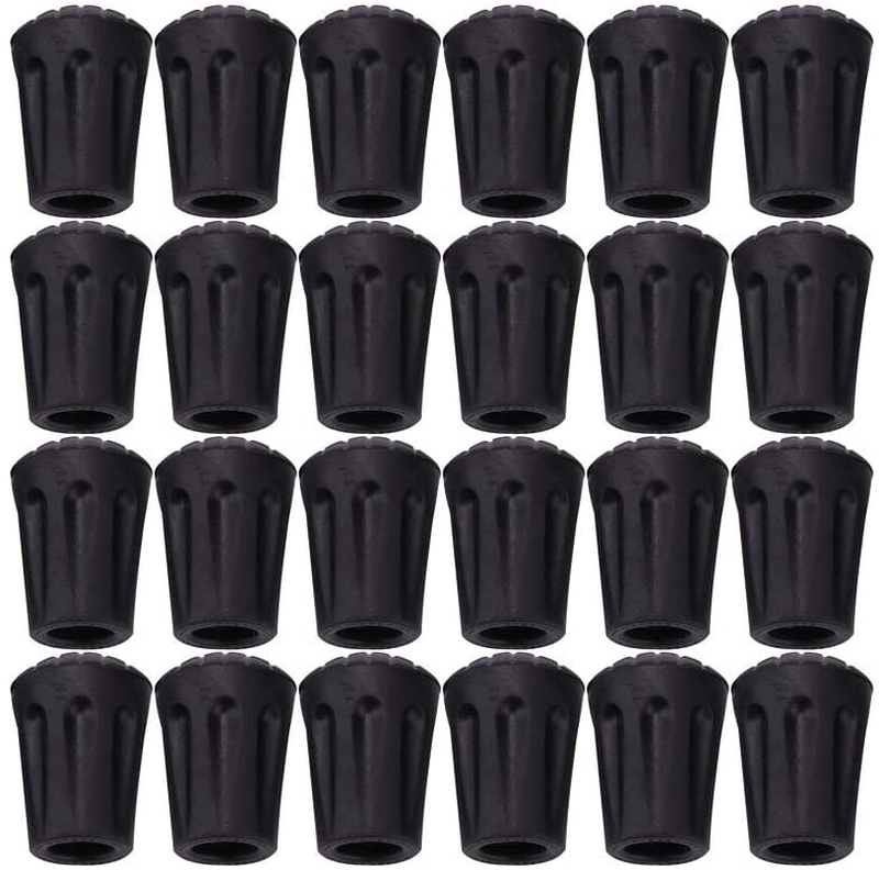 Tebery 24 Pack Rubber Trek Pole Tip Protectors-11Mm Hiking Pole Replacement Tips Fits All Standard Hiking, Trekking, Walking Poles Sporting Goods > Outdoor Recreation > Camping & Hiking > Hiking Poles Tebery   