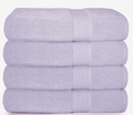 Glamburg Premium Cotton 4 Pack Bath Towel Set - 100% Pure Cotton - 4 Bath Towels 27x54 - Ideal for Everyday use - Ultra Soft & Highly Absorbent - Black Home & Garden > Linens & Bedding > Towels GLAMBURG Purple  