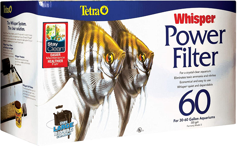 Tetra Whisper Power Filter for Aquariums, 3 Filters in 1 Animals & Pet Supplies > Pet Supplies > Fish Supplies > Aquarium Filters Tetra Up to 60-Gallons  