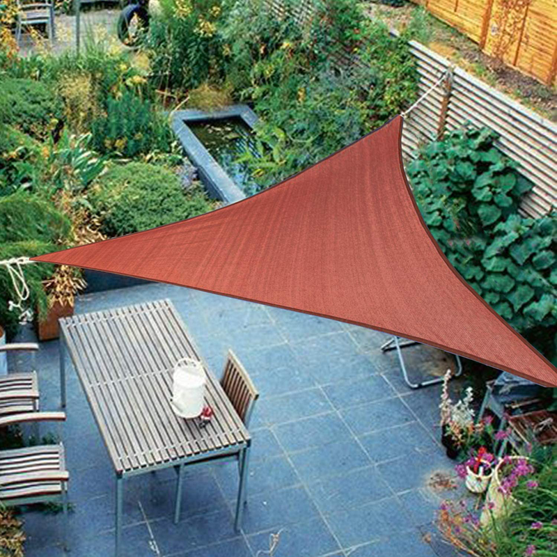 Shade&Beyond 15'x15'x21' Sun Shade Sail Triangle Sail Shade Canopy for Patio Lawn Garden Home & Garden > Lawn & Garden > Outdoor Living > Outdoor Umbrella & Sunshade Accessories Shade&Beyond Rust Red 8'x8'x8' 