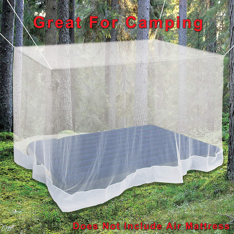 Premium Mosquito Net for Double Bed, Crib, Hammock or Camping by Alpine Grand, Full Hanging Kit with Extra-Long Strings and 8 Hooks, Free Carry Bag Sporting Goods > Outdoor Recreation > Camping & Hiking > Mosquito Nets & Insect Screens Alpine Grand   