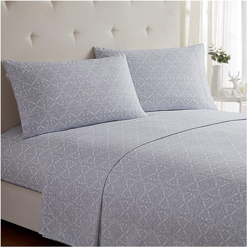Mellanni Queen Sheet Set - Hotel Luxury 1800 Bedding Sheets & Pillowcases - Extra Soft Cooling Bed Sheets - Deep Pocket up to 16 inch Mattress - Wrinkle, Fade, Stain Resistant - 4 Piece (Queen, White) Home & Garden > Linens & Bedding > Bedding Mellanni Laced Sky Blue Twin 