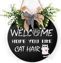Easter Signs, Easter Door Decorations Hanging Coloured Eggs Easter Decorations for Door the Home Rustic, Spring for Home Outdoor Easter Gifts Home Coffee Shop Bakery Farmhouse Window 12"X 12"Inch Home & Garden > Decor > Seasonal & Holiday Decorations Harooni Cat Welcome Sign 12X12inch 