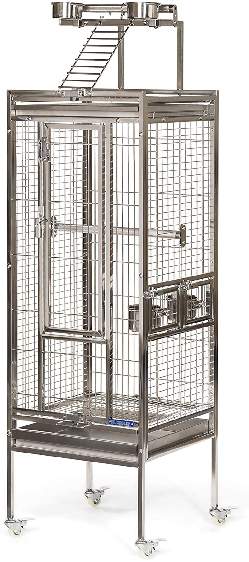 Prevue Pet Products Stainless Steel Playtop Bird Cage Animals & Pet Supplies > Pet Supplies > Bird Supplies > Bird Cages & Stands Prevue Pet Products Small (Pack of 1)  